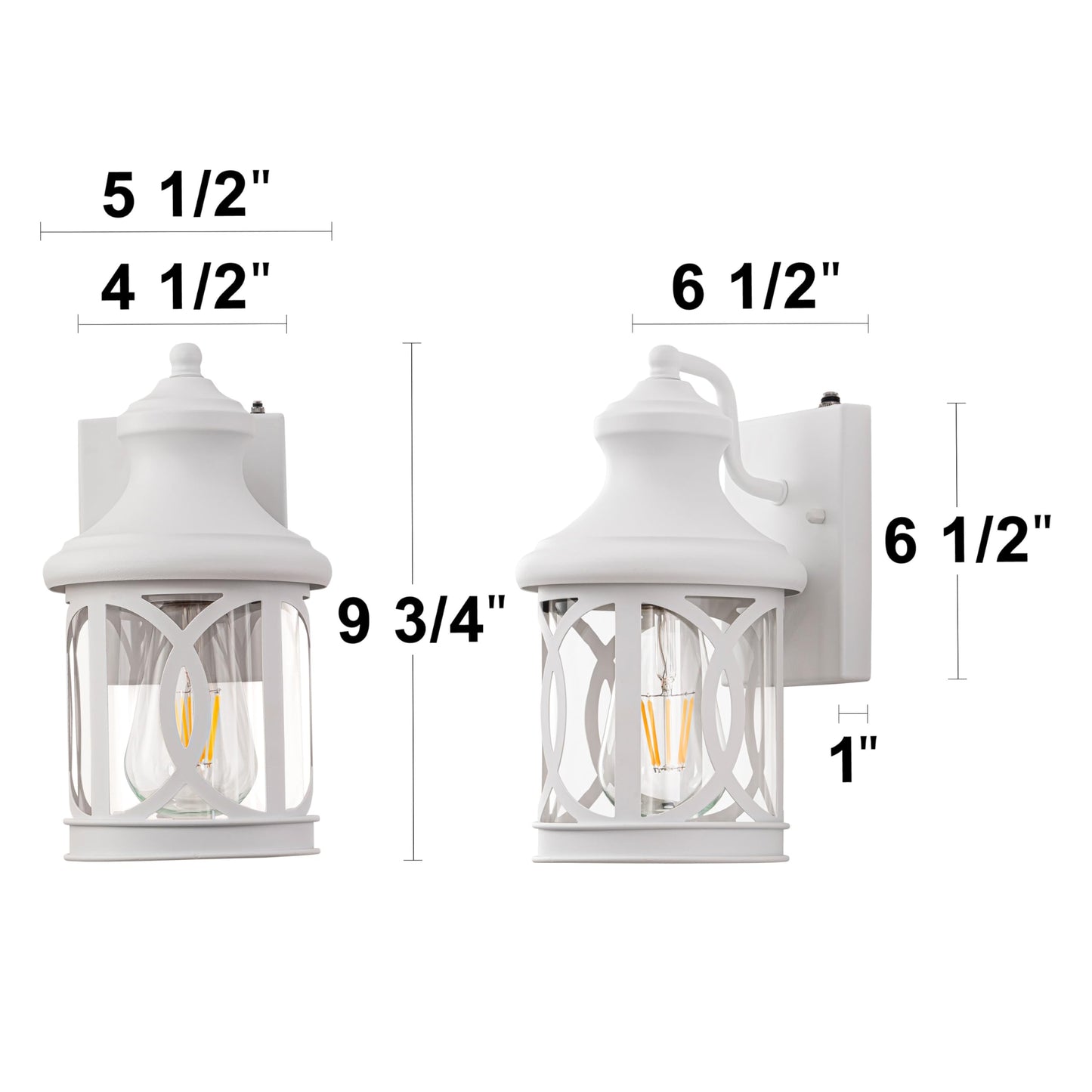 Laplusbelle Outdoor Wall Lights with Dusk to Dawn, Exterior Wall Lanterns Lighting Fixtures Porch Sconces Bronze Wall Mount Outdoor Lights