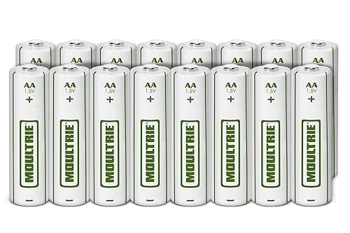 Moultrie AA Batteries, White (MCA-13295) 16 Count (Pack of 1)