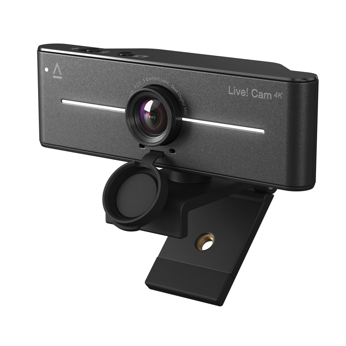 Creative Live! Cam 4K UHD Webcam, 60FPS, Wide-Angle Lens, for PC
