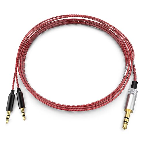 Sol Republic Cable Compatible with Sol Republic Tracks HD, HD2, Sol Republic V8, V10, V12, X3 Headphones, for iPhone Samsung & Android Phone (Red)