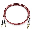 Sol Republic Cable Compatible with Sol Republic Tracks HD, HD2, Sol Republic V8, V10, V12, X3 Headphones, for iPhone Samsung & Android Phone (Red)