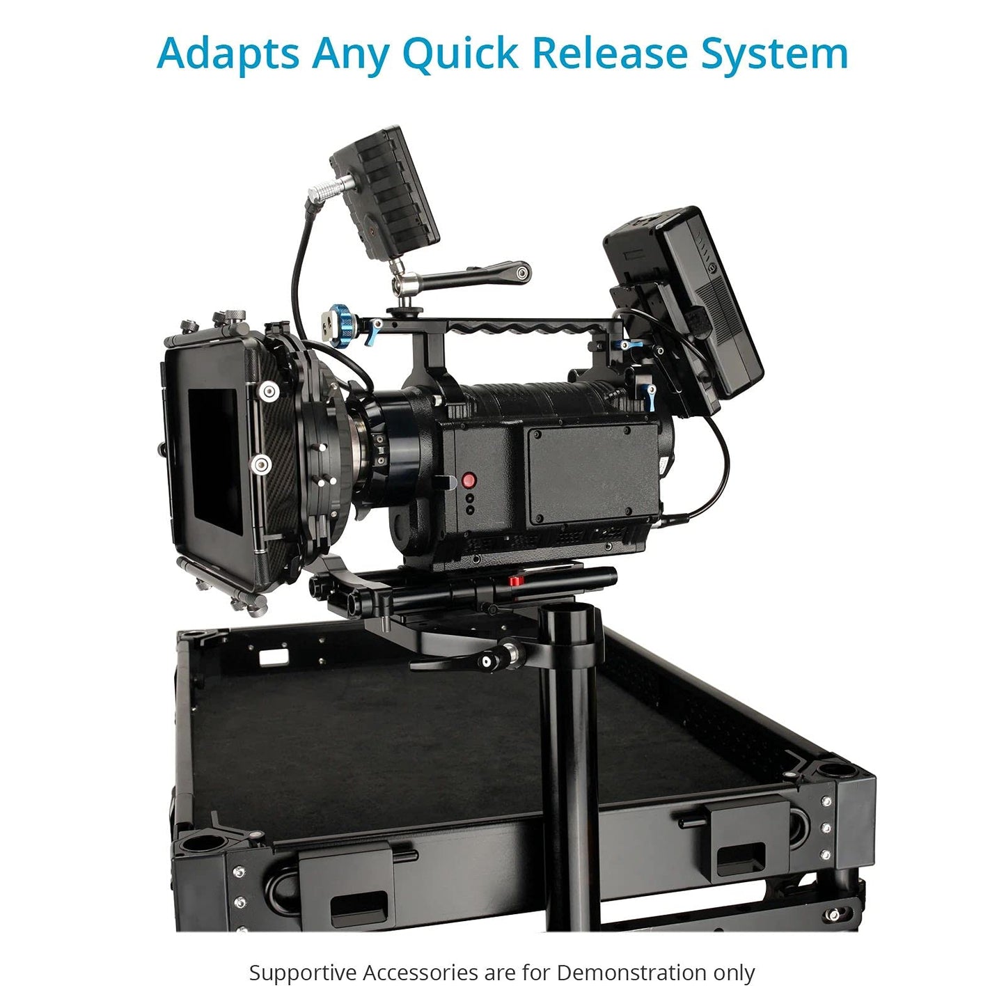 PROAIM Dovetail Mount Base Plate Camera Carts. Payload- 200kg/440lb. Sturdy Mounting for Camera, Gimbal & Sliders (P-DTP-01)