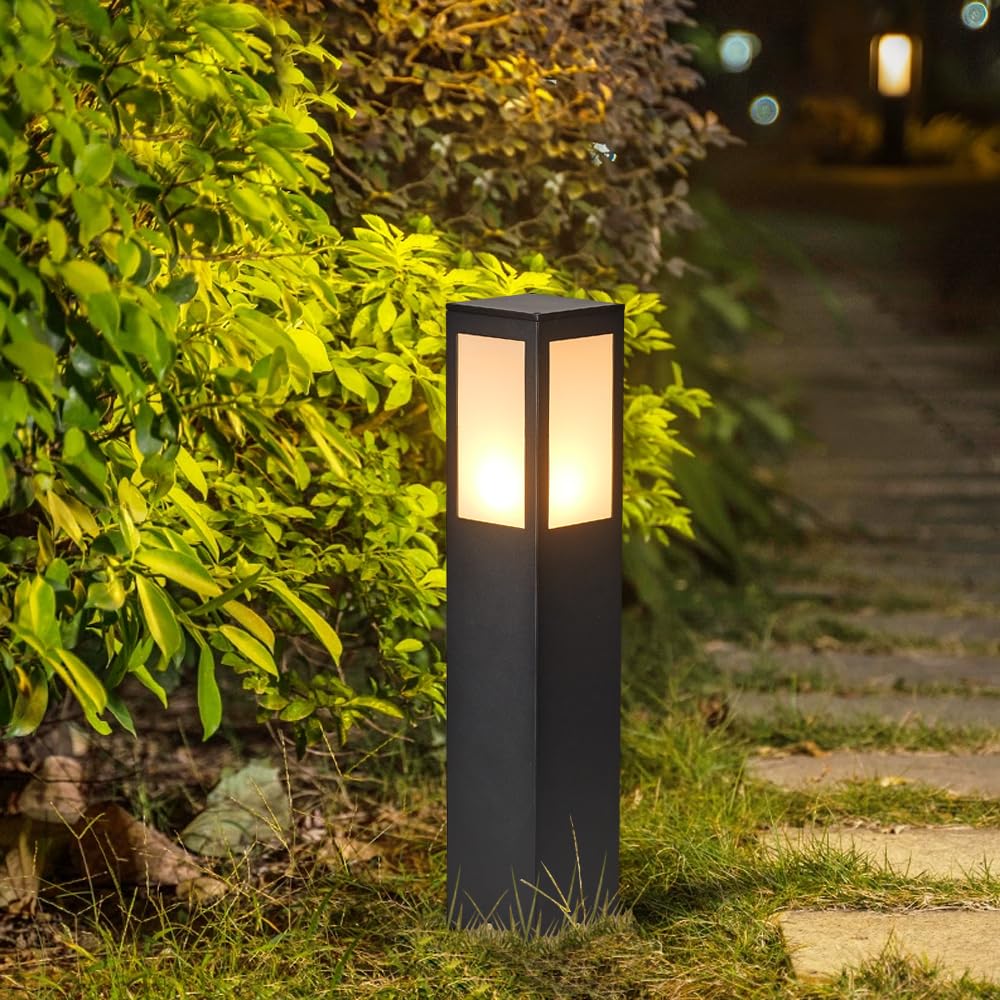 AILICIN Outdoor Path Light, Post Lights,LED Bollard Lamp for Walkway, Garden, Yard (24 inches)