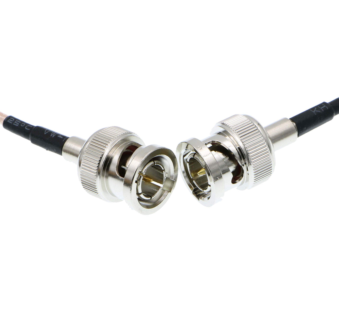 Uonecn HD-SDI Video Cable RG179 BNC Male to Male 75ohm MegaFlex for Blackmagic HyperDeck Shuttle and BMCC BMPC Hyperdeck Cameras 24''