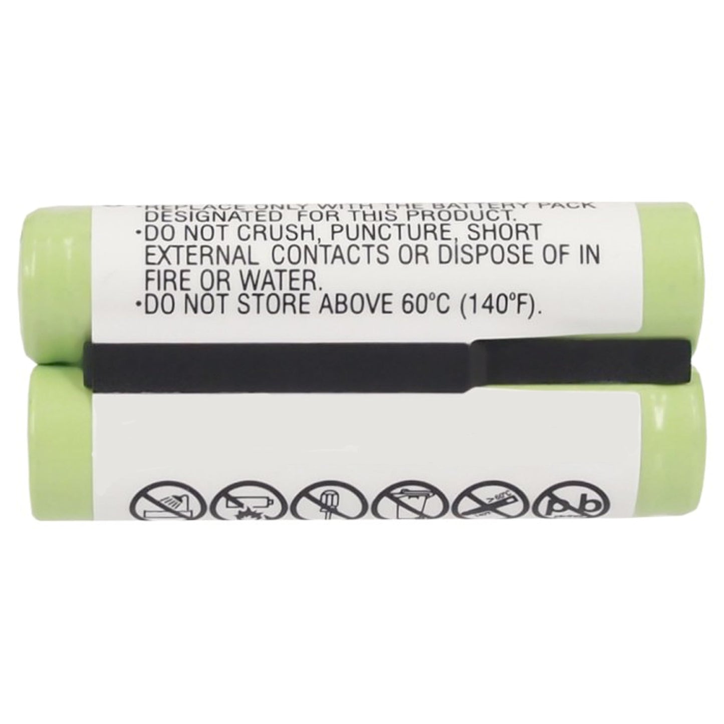 Compatible Cordless Phone Battery, Works with Panasonic KX-TGA820B Cordless Phone, (Ni-MH, 2.4V, 750 mAh) Ultra Hi-Capacity Battery
