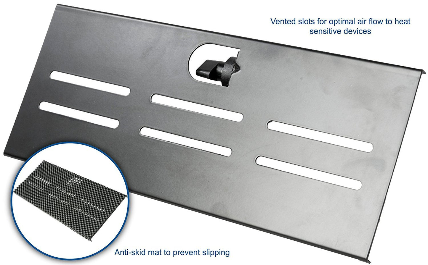 Mount Plus MP-05-01 Top Shelf TV Mounting Bracket 12-inch Wide Platform | Holds Speaker, Streaming Device | Made for Apple TV and Remote Control (1