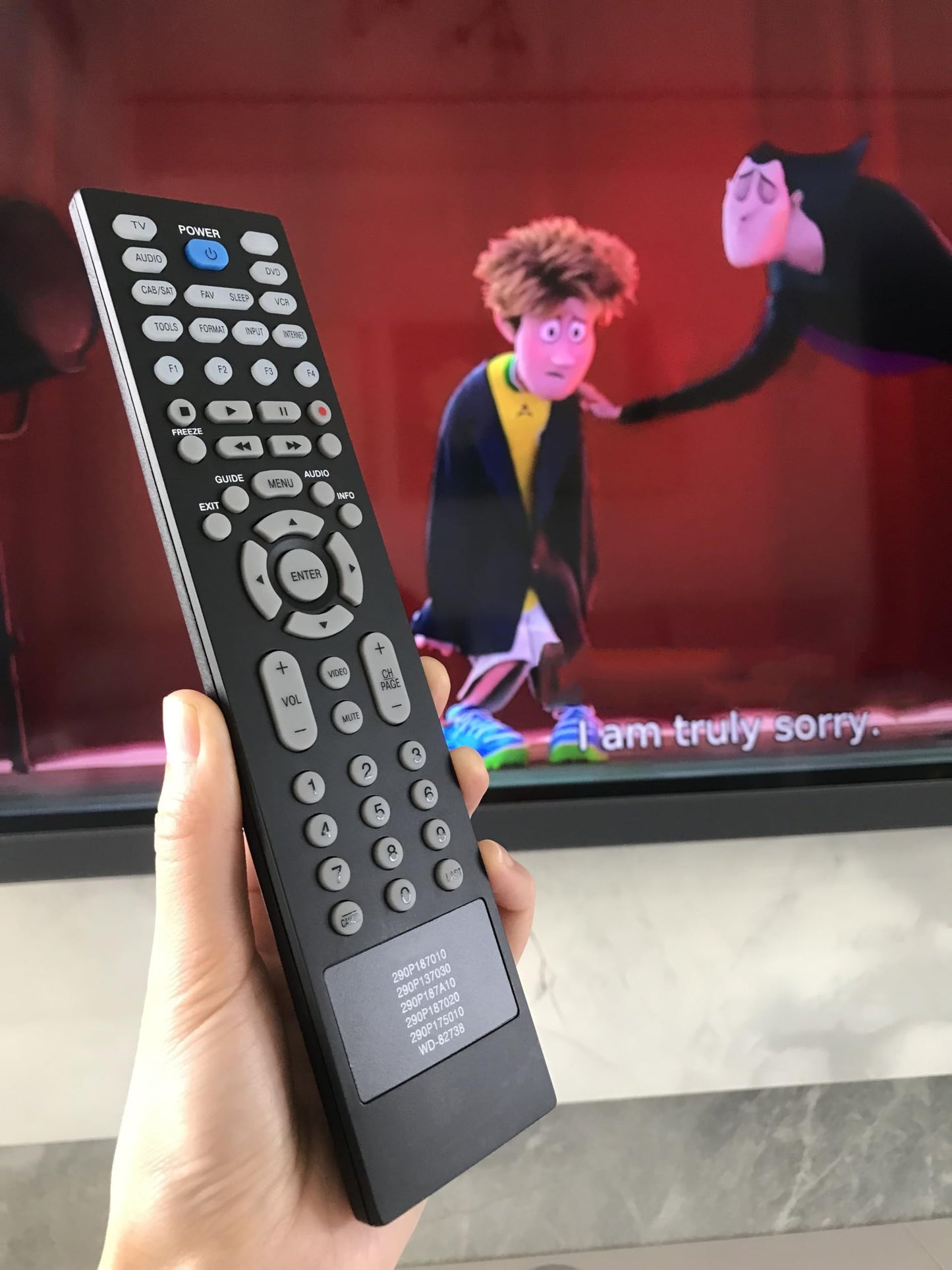 Replacement Remote Control for Mitsubishi TV LT-40164 WD-60737 WD-65734 WD-65733 WD-65735 WD-73640 WD-82742 290P137030 290P187020