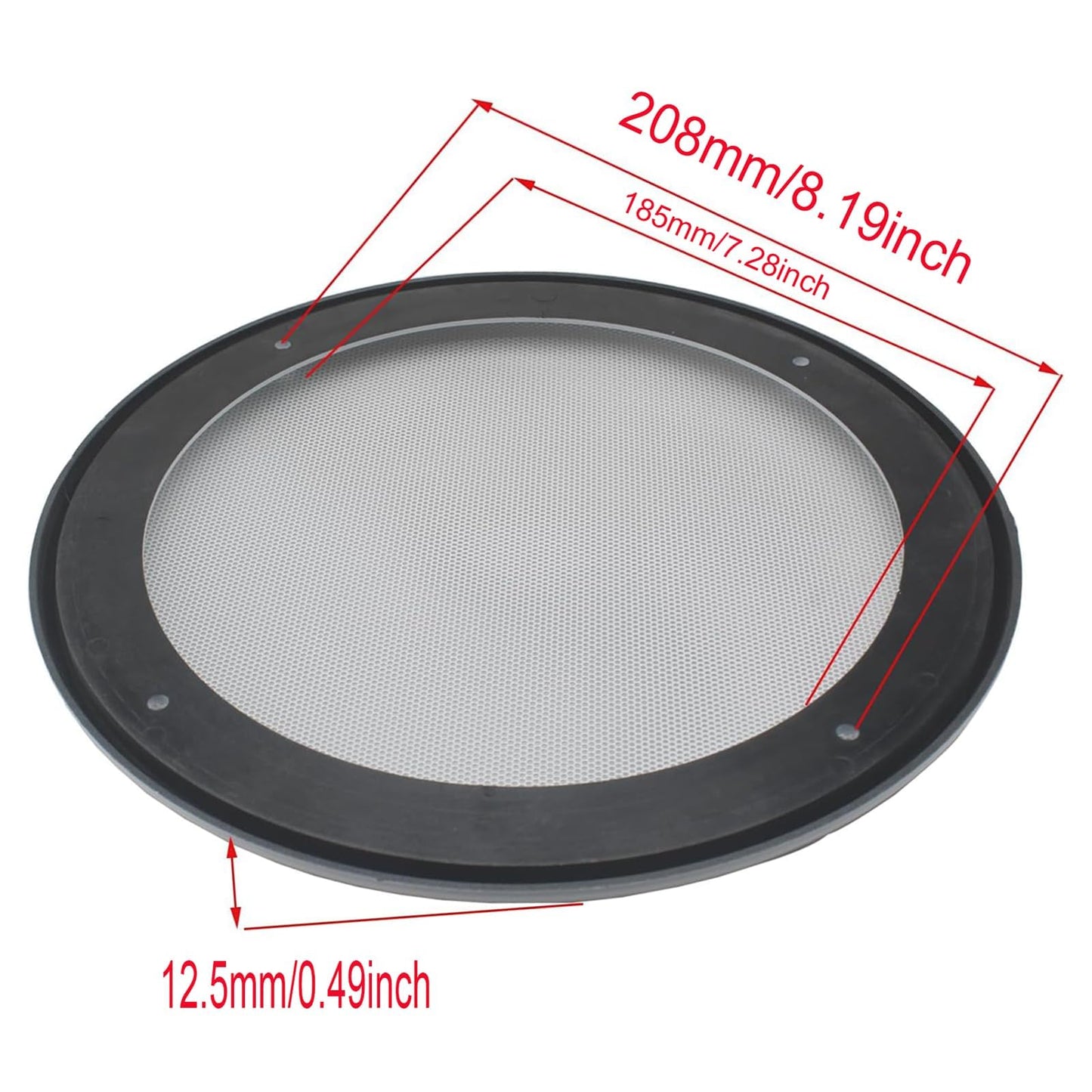 SYCZIOHU 2-Pack 8 Inch Round Ceiling Speaker Grilles White Decorative Mesh Cover with Screws for Home Speaker Protector Decorative Cover