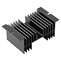 uxcell Black Aluminum Heatsink 4.9" x 2.8" x 2"/12.5 x 7 x 5cm Cooling Fins Heat Dissipation Cooler Heat Sink for Solid State Relay SSR