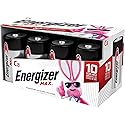 Energizer MAX C Batteries, Premium Alkaline C Cell Batteries (8 Battery Count)