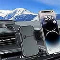 Car Phone Holder - 360° Rotation Vacuum Suction Cup Phone Mount, 108LBS Nano Gel Suction, Bendable Arm & One-Hand Release | Heavy-Duty Dashboard