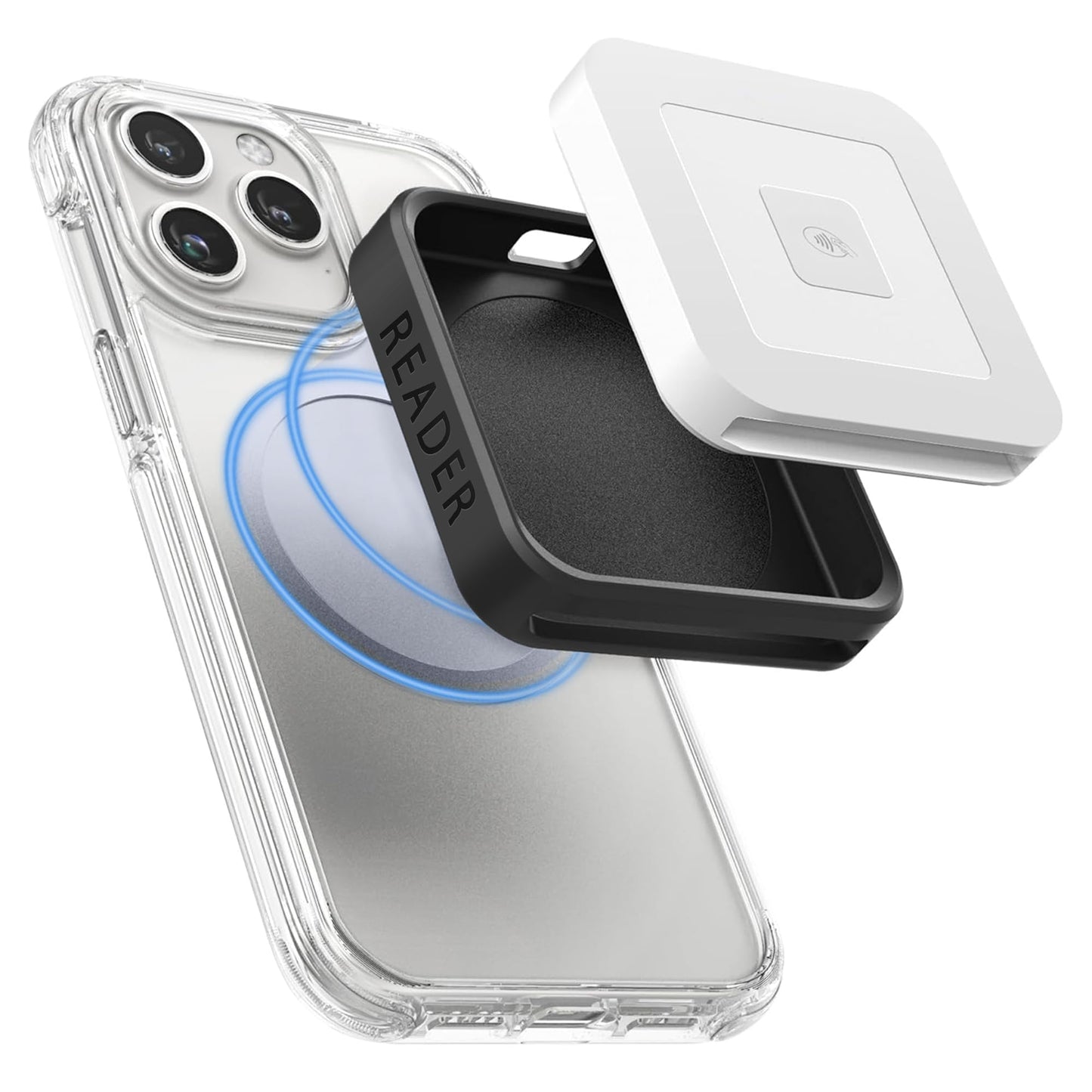 Magnetic Case Compatible with Square Reader 2nd Generation, Case for Square Contactless Chip Card Reader 2nd (Compatible with MagSaf Cover