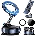 womkvai 2026 new Upgraded Vacuum Magnetic Car Phone Holder 360° Reinforced Ultra Suction Cup Phone Mount for MagSafe Cell Phone Holders for Your