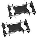 KSWLOR Double Antenna Mast Clamp V Jaw Block Heavy Duty Antenna Mast to Mast Clamp Kits,Deck Patio Umbrella Clamp Pole to Pole Mount Bracket