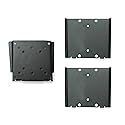 Master Mounts 101-2 Portable Flat-Fixed TV Wall Mount | 2 Mounting Brackets/Dual Docking Stations for RV, Patio, Garage, Office, Den | Easy Lift Off
