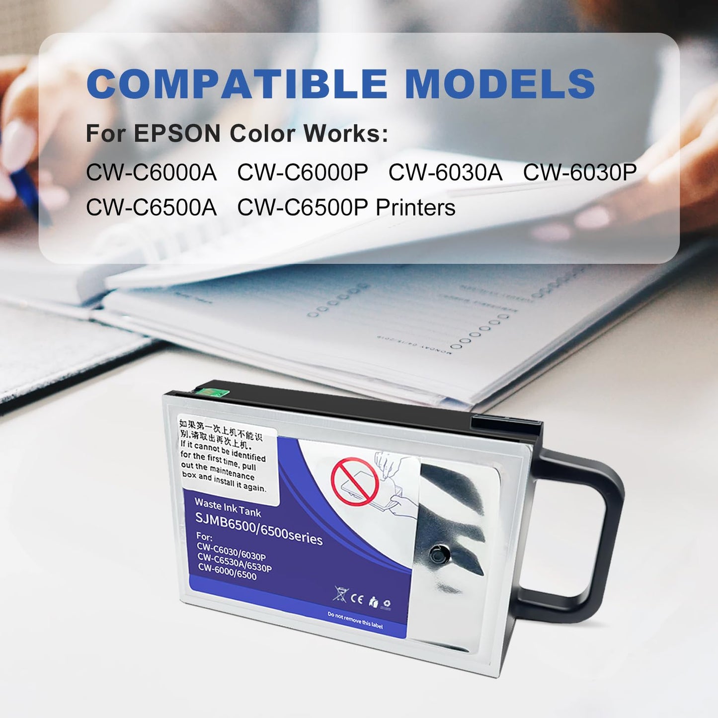 YOUEXPERT SJMB6500 Maintenance Tank Compatible with Epn ColorWorks CW-C6000A CW-C6000P CW-6030A CW-6030P CW-C6500A CW-C6500P Printers Waste Ink