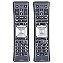 2 Pack XR11 Xfinity Remote Control Replacement - Universal IR/RF Remote for Cox & Comcast, Easy Pairing, Voice Search, Backlit Keys, Compatible