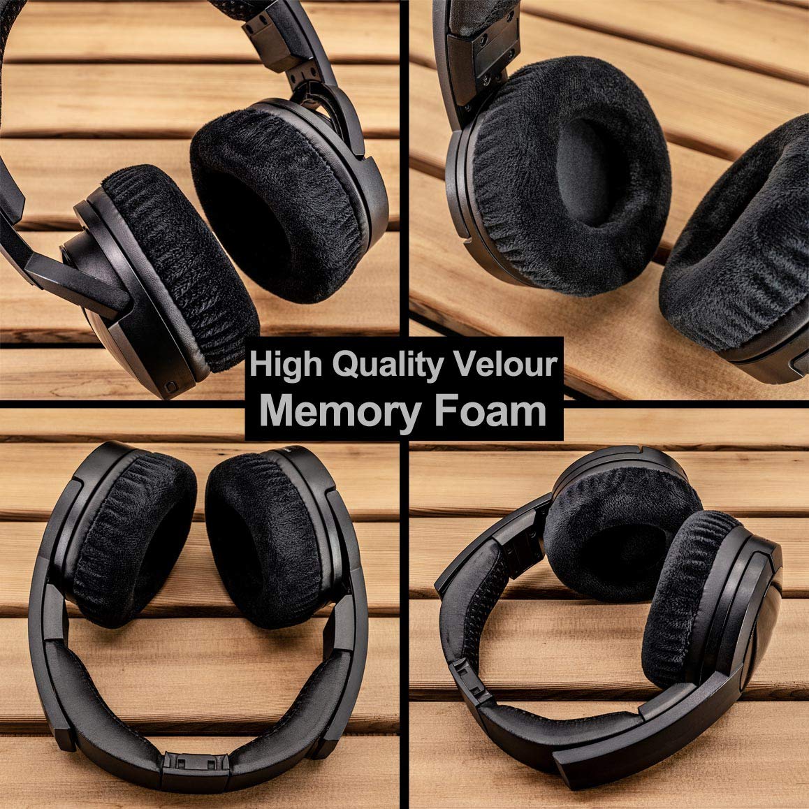 Replacement Ear Pads Compatible with DT770, DT880, DT990, DT 770 PRO, DT 880 PRO, DT 990 PRO Headphones (Black)