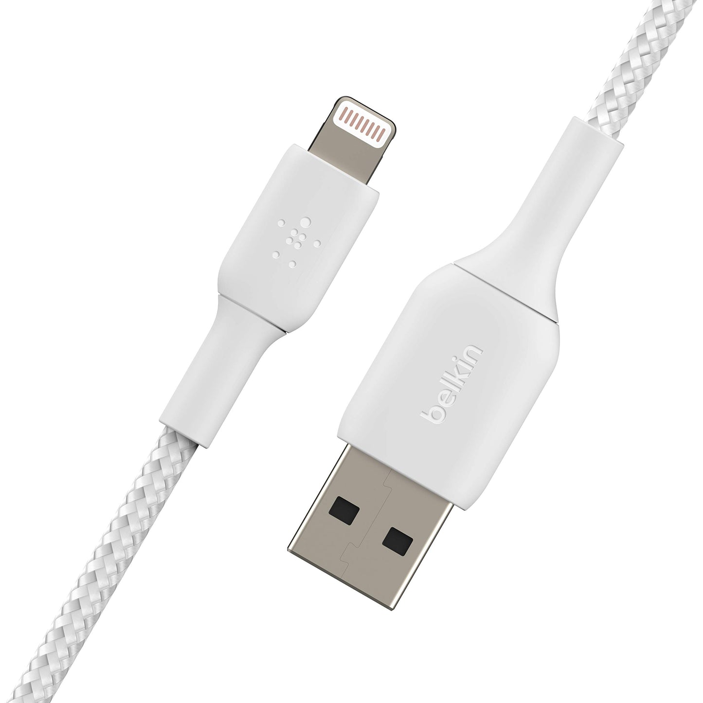 Belkin BoostCharge Braided Lightning Cable - 6.6ft/2M - MFi Certified Apple iPhone Charger USB to Lightning Cable 6ft - iPhone Cable - iPhone Charger…