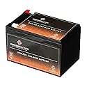 CB CHROMEBATTERY 12V 12AH Sealed Lead Acid (SLA) Rechargeable Battery - F2 Terminal - Deep Cycle Design - Replacement for Alarm Systems, Scooters…