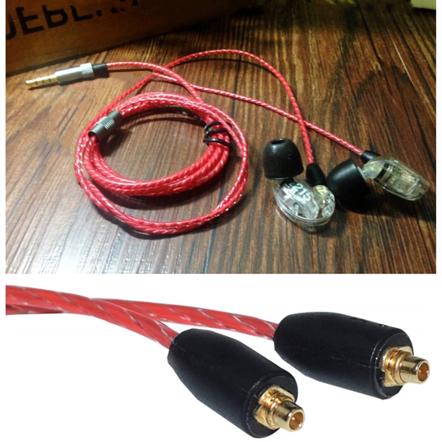 SE535 Upgrade Gold Plated Jack Cable Replacement Earbuds Exchange Cord Compatible with SHURE SE215 SE846 SE425 SE535LTD-J SE315; YINYOO PRO H5 HQ5…