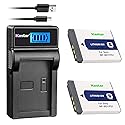 Kastar Battery (X2) & LCD Charger Replacement for Sony NP-BD1 NP-FD1 BC-CSD and Cyber-Shot DSC-G3 DSC-T2 DSC-T70 DSC-T75 DSC-T77 DSC-T90 DSC-T200