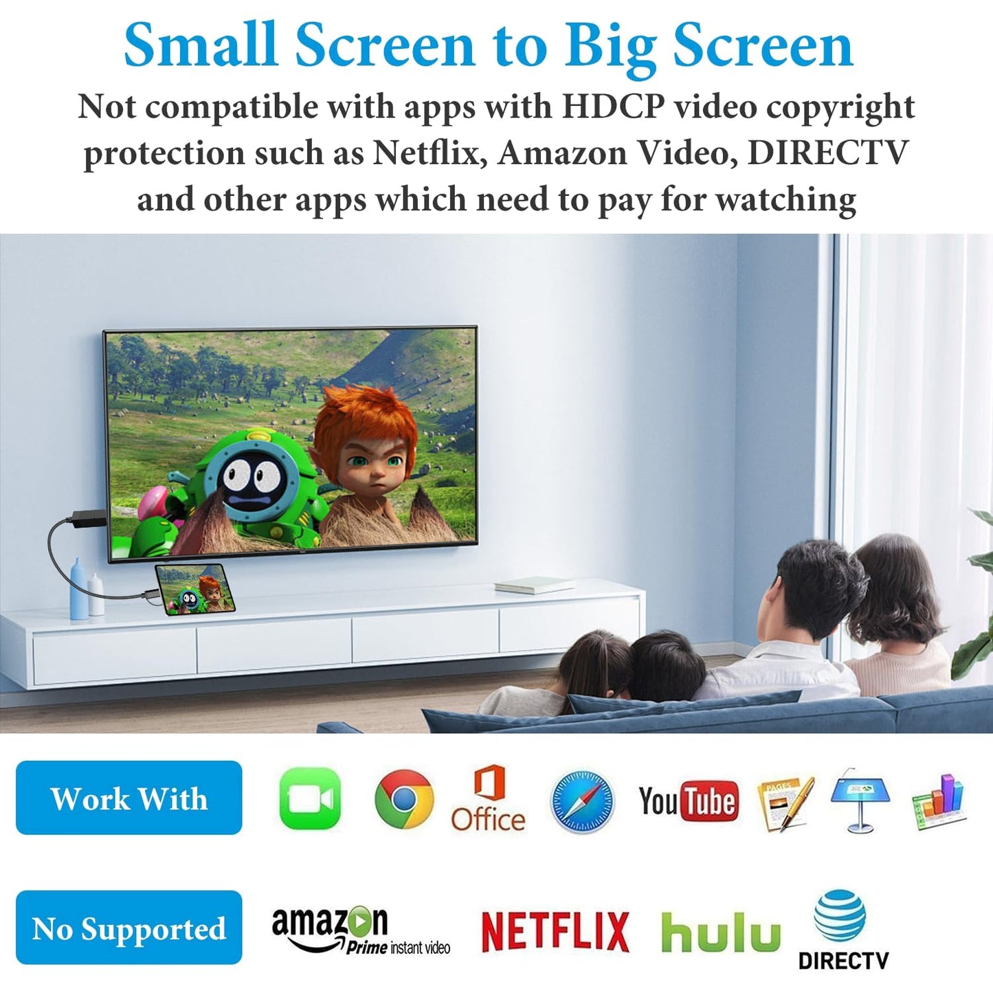 Weton 2-in-1 USB Type C Micro USB Android Phone to TV HDMI Cable, MHL to TV HDMI Adapter 1080P HDTV Mirroring & Charging Cable for Android Smartphone