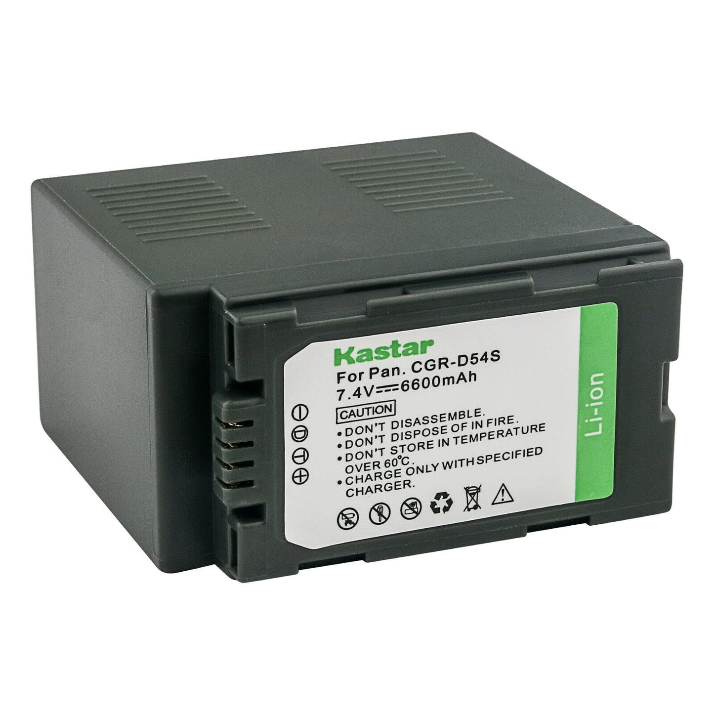 Kastar 1-Pack CGR-D54 Battery Replacement for Panasonic AG-DVX100AE AG-DVX100AP, AG-DVX100B AG-DVX100BE AG-DVX100BP, AG-DVX100E, AG-DVX102 AG-DVX102A