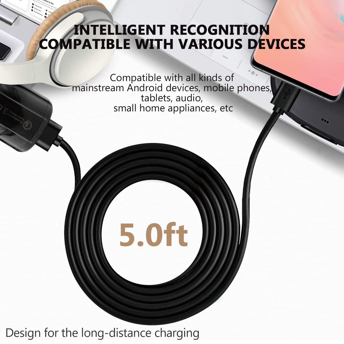 Fast Car Charger USB C Charging Cable Cord for Moto G Pure, Stylus 5G, Power, Play, One 5G Ace, G60S, G200, G9, G8, G7, Ultra Z4, G60, G22, G72, Edge