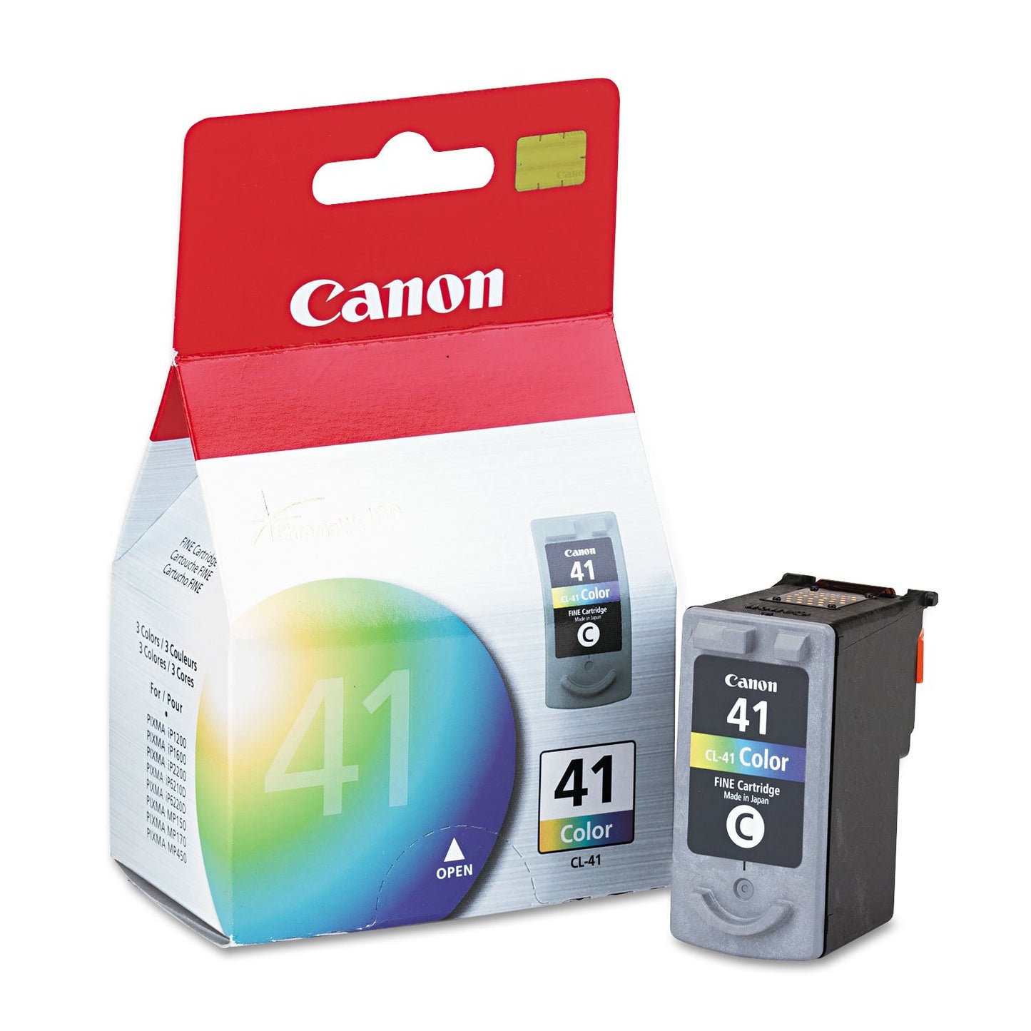 Canon CL41 Ink Cartridge, Tri-Color, in Retail Packaging