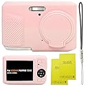 SZHSYJY Case for Kodak PIXPRO FZ45, FZ45 Accessories: Soft Silicone Protective Case with Removable Lens Cover, Includes 2 Screen Protectors and 1