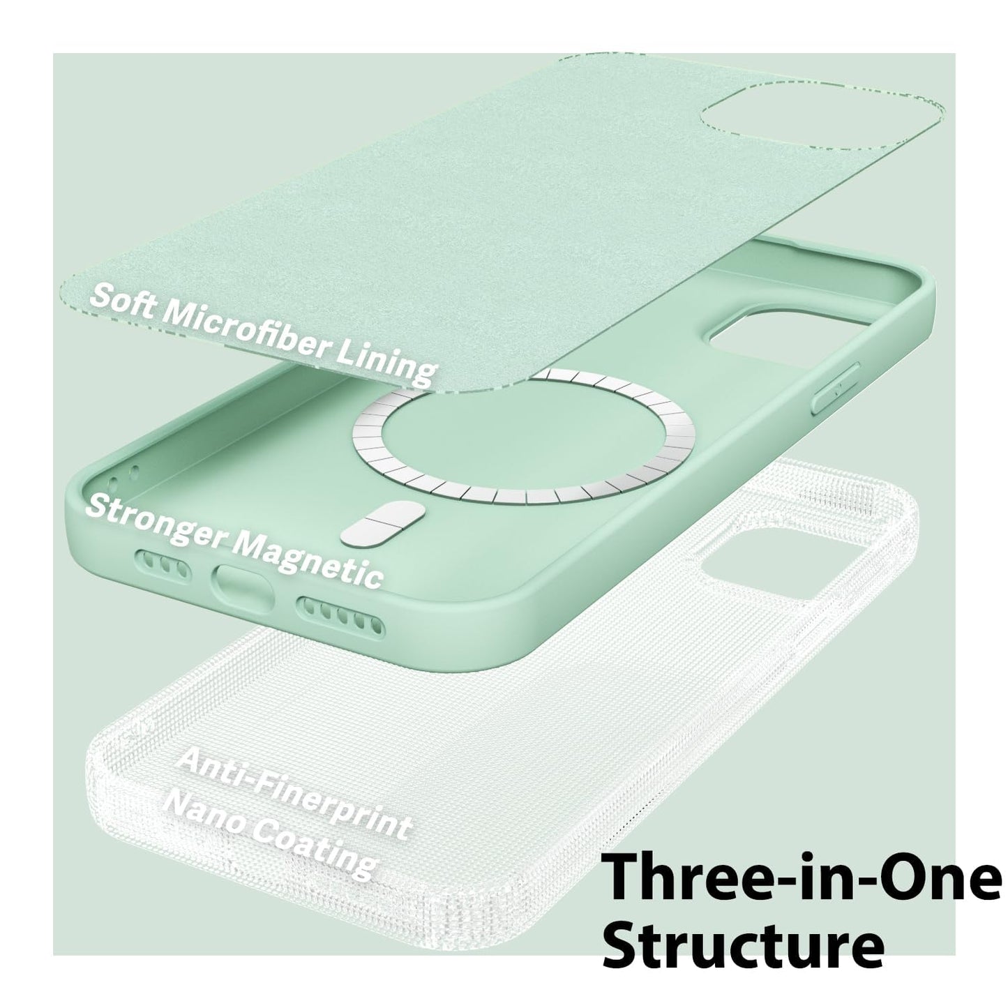 LoeoeL for iPhone 12/12 Pro Case Silicone Mag Safe, Compatible with Magsafe Ultra Slim Thin Magnetic Phone Case for Women Girls, Soft Rubber Gel Matte