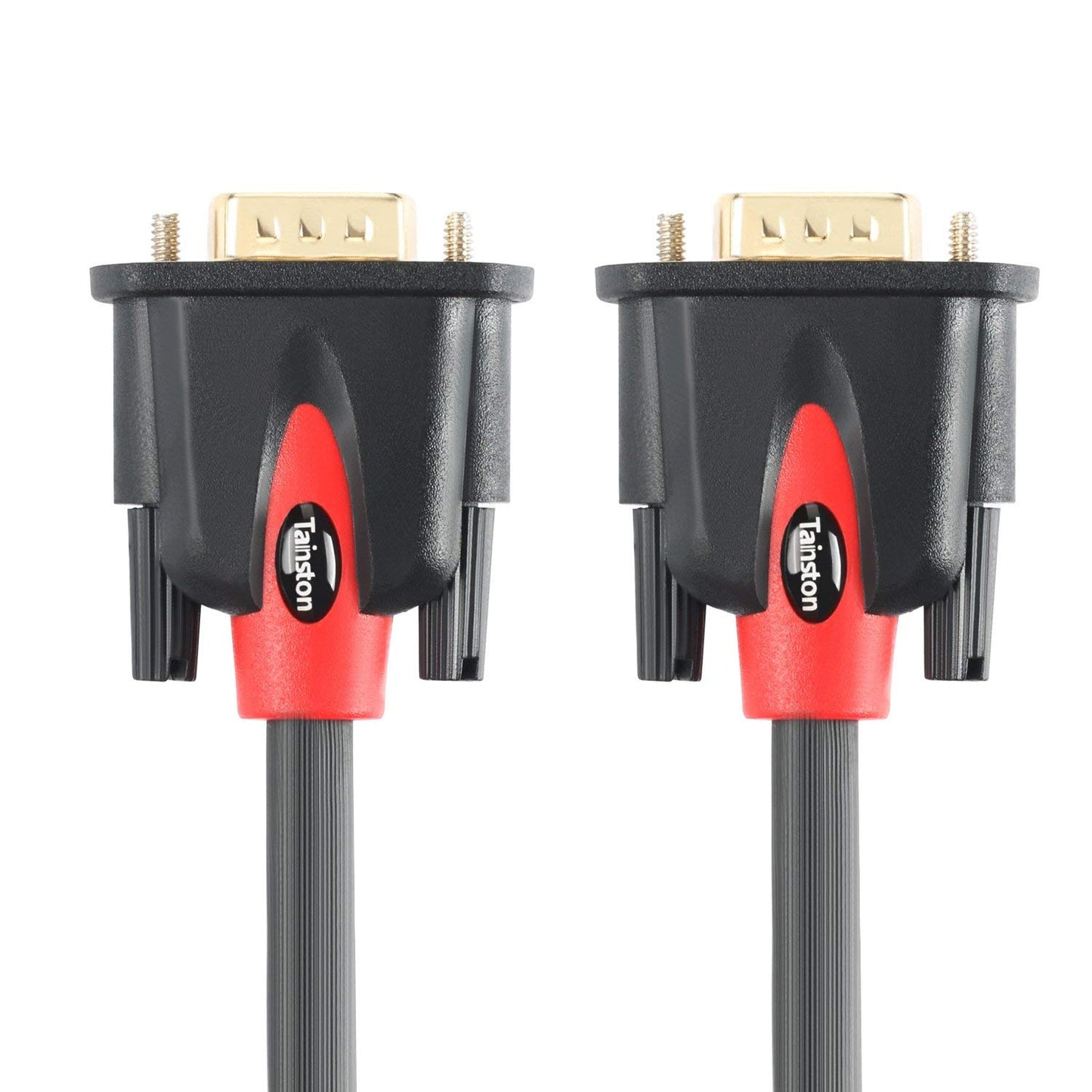 Tainston VGA to VGA Cable HD15 Monitor Cable with Ferrites Male to Male-6 Feet