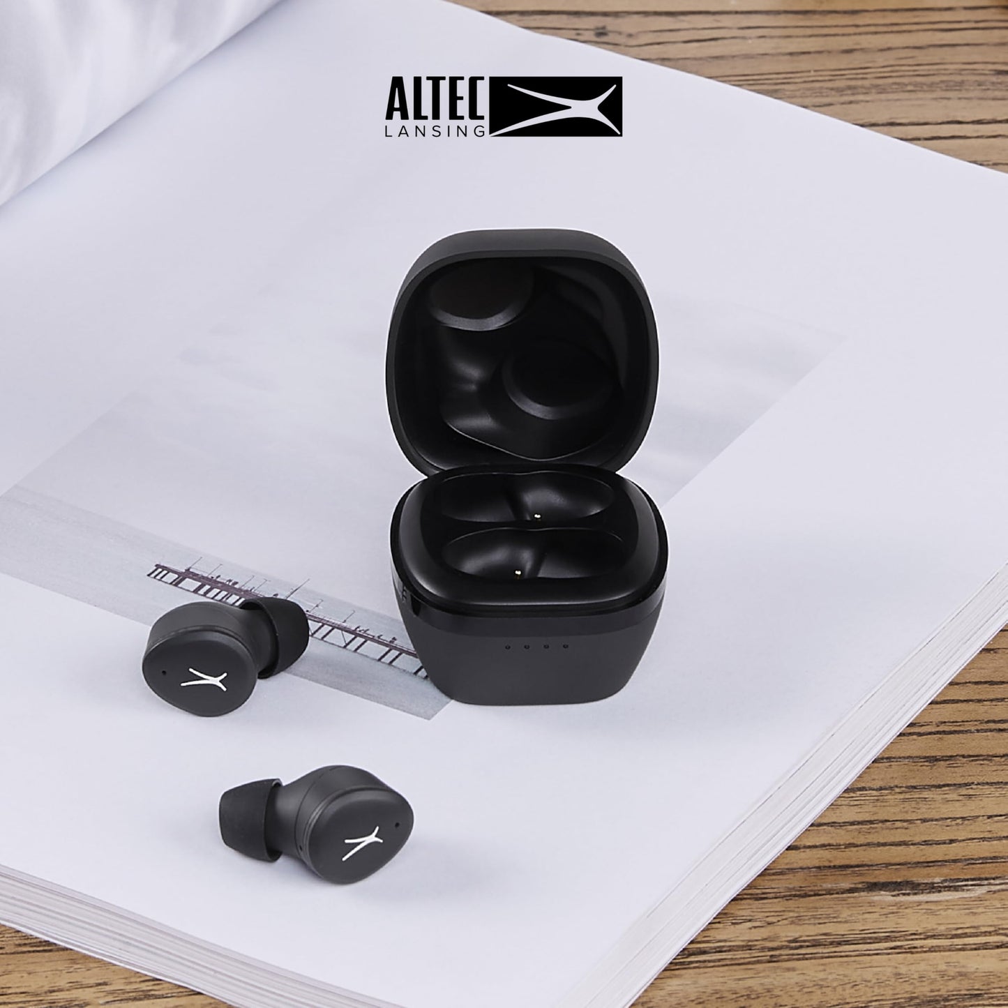 Altec Lansing - Nanobuds 3.0, Wireless Sport Earbuds with 6-Hour Battery, Waterproof IP44, Bluetooth with Charging Case, Noise Suppression Mic, Voice…