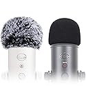 Windscreen Muff and Foam for Blue Yeti, Blue Yeti Pro USB Condenser Microphone, Indoor Outdoor Microphone Windshield 2 PACK by SUNMON