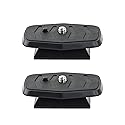 Foto&Tech 2 Pieces 44mm Tripod Quick Release Plate, Camera Adapter for Tripod with 1/4"-20 Screw Replacement for DSLR Cameras Smartphones Camcorders