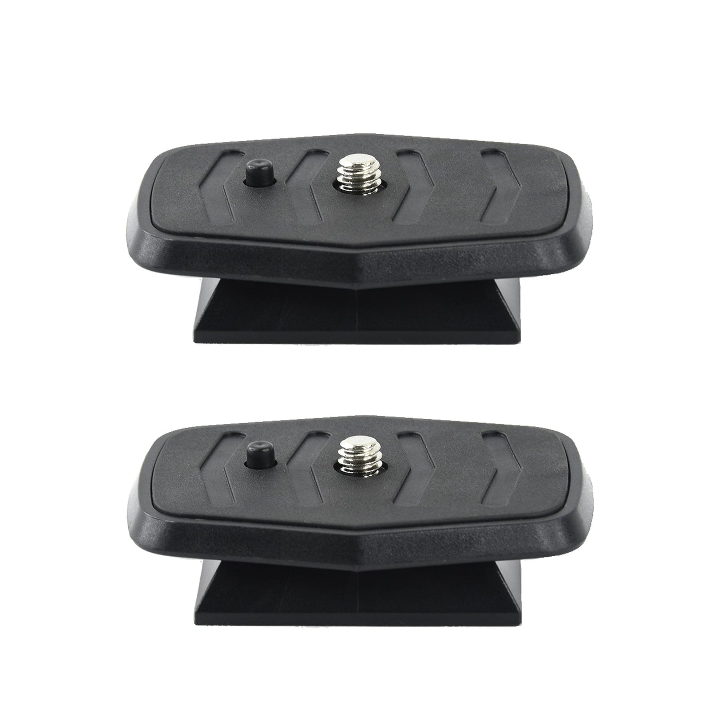 Foto&Tech 2 Pieces 44mm Tripod Quick Release Plate, Camera Adapter for Tripod with 1/4"-20 Screw Replacement for DSLR Cameras Smartphones Camcorders