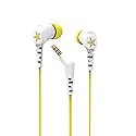 SCOSCHE HP200RSWTYL Rockstar ThudBuds Noise Isolation Earbuds with 4 ft. Cable and 3.5mm Connector - White/Yellow