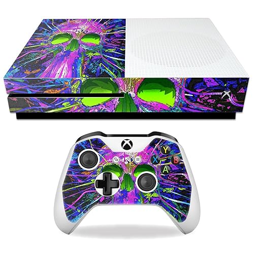 MightySkins Skin Compatible with Microsoft Xbox One S - Hard Wired | Protective, Durable, and Unique Vinyl Decal wrap Cover | Easy to Apply, Remove
