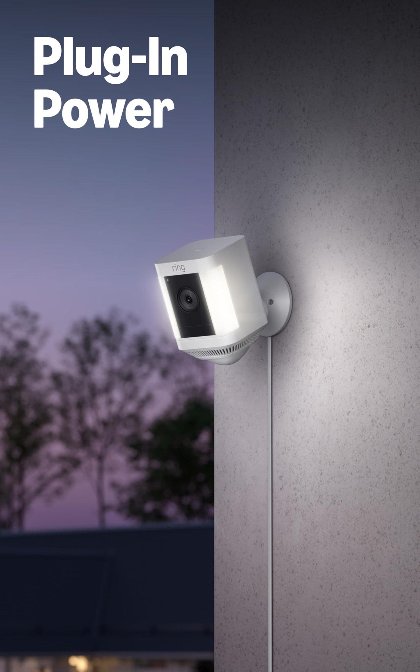 Like-New Ring Spotlight Cam Plus, Battery (newest model), Home or business security with HD video, Two-Way Talk, Color Night Vision, and Security
