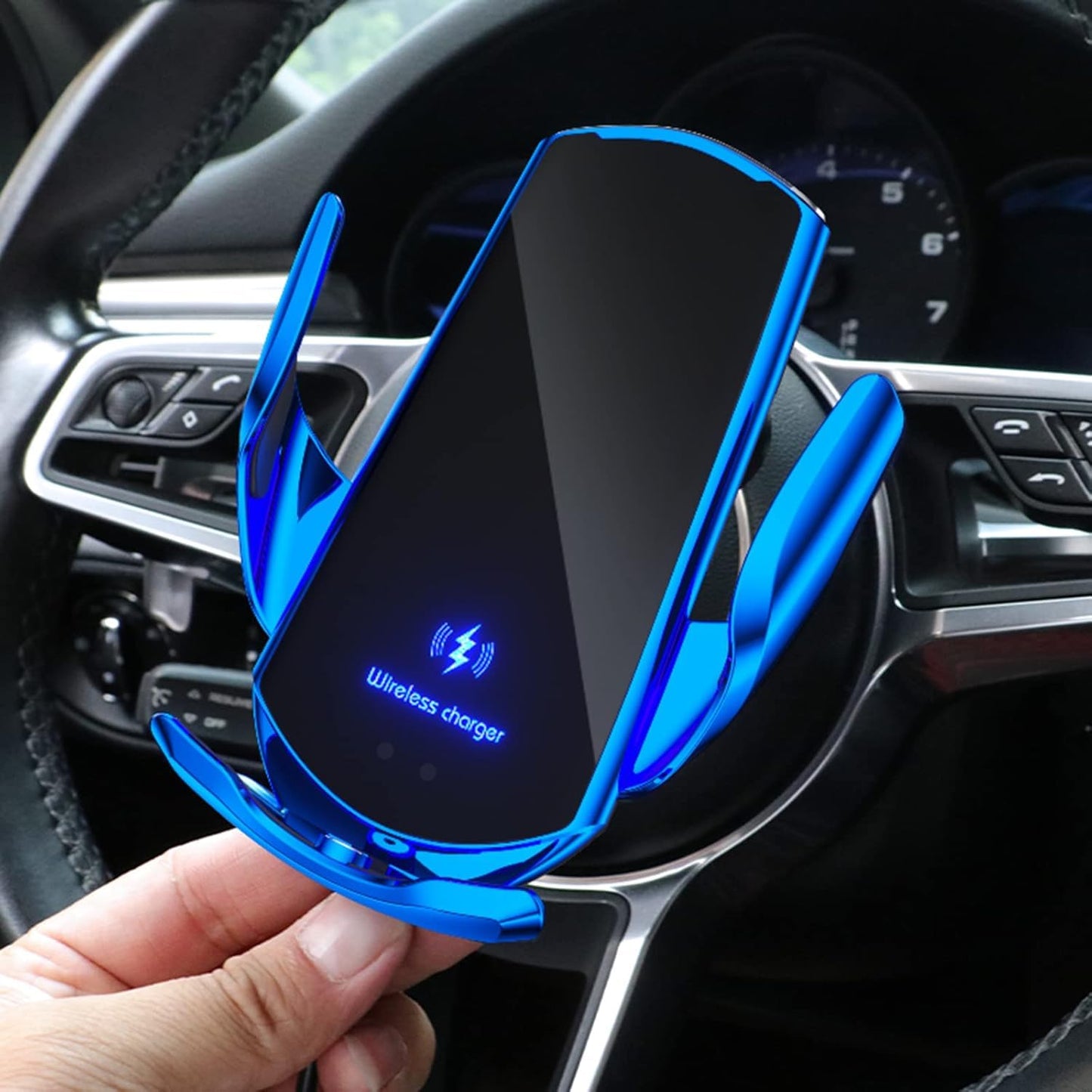 Wireless Car Charger Mount Automotive Electric Induction 15W Wireless Charger Car Auto Clamping Car Phone Holder Mount Wireless Charging Mount Vent