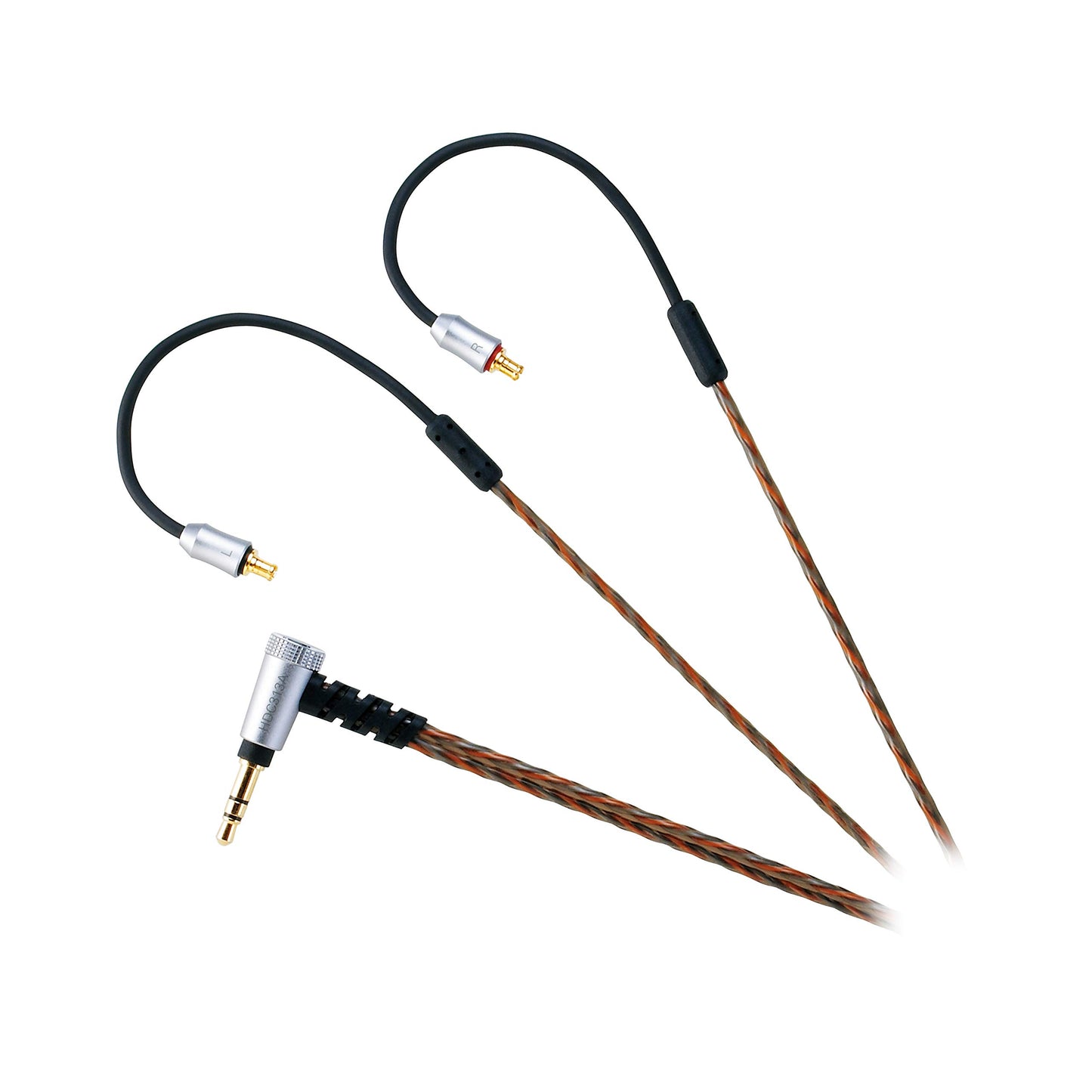 Audio-Technica HDC313A/1.2 3.5mm Detachable Audiophile Headphone Cable for Live Sound Series Headphones, Copper, 1.2 meter