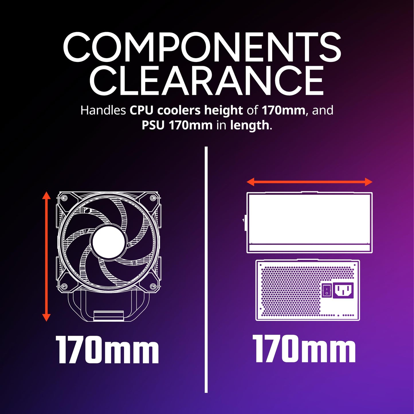 Cooler Master Elite 502 Lite ATX High Airflow Minimalist PC Case, 410mm GPU Max, Compatible RTX 5090|RX 7090 XT, 360mm AIO Max, Type C, Tempered