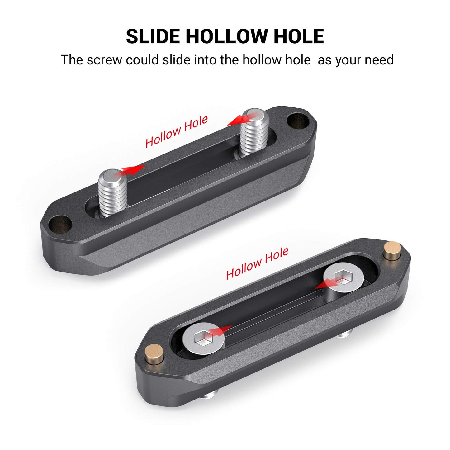 SmallRig NATO Rail, Quick Release Safety NATO Rail, 7cm Long with Spring Loaded Pins for RED/BMD - 1195