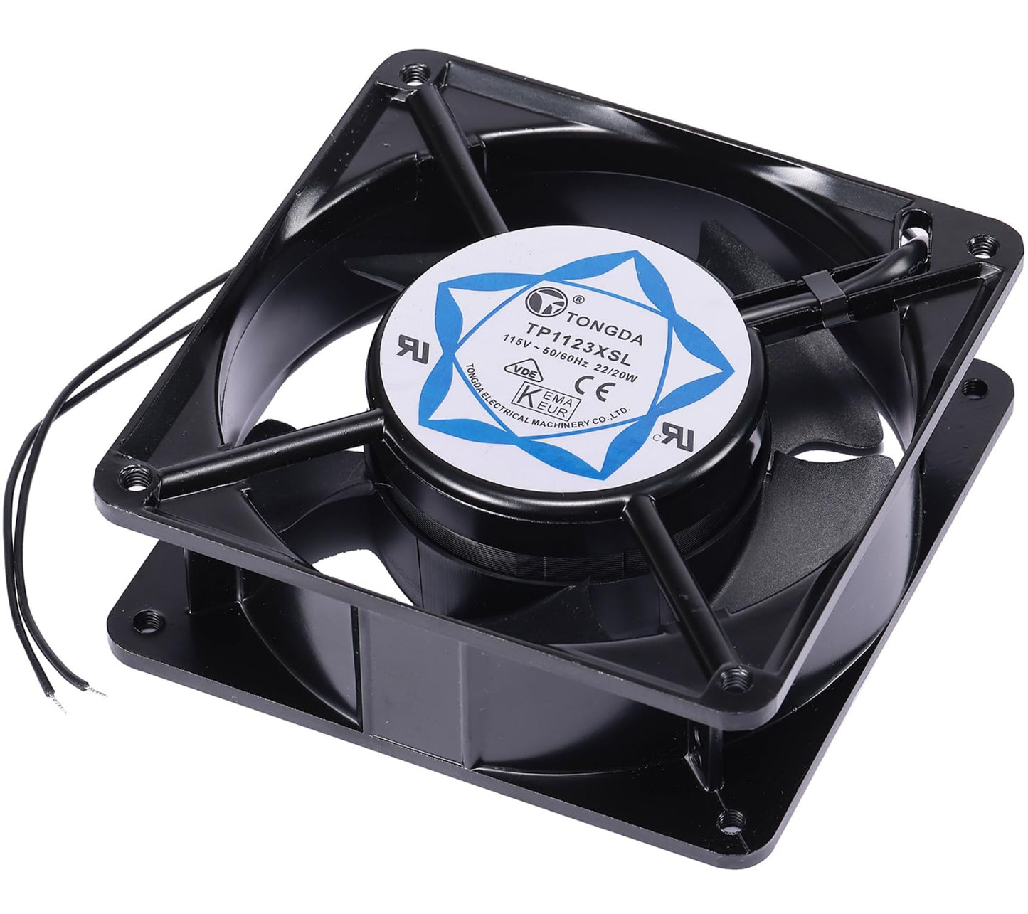 for TONGDA TP1123XSL Cooling Fan, 115V 22/20W 2-Wire AC AXIAL Fan TP1123XSL, 120×120×38mm 12038 50/60Hz