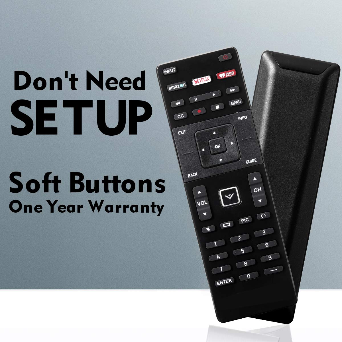 XRT122 Universal Replacement Remote Control for All Vizio E-Series D-Series LED HDTV Smart TV