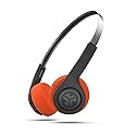 JLab Rewind Wireless Retro Headphones, Black, Bluetooth 4.2, 14 Hours Playtime, Custom EQ3 Sound, Music Controls, Noise Isolation, with Microphone…