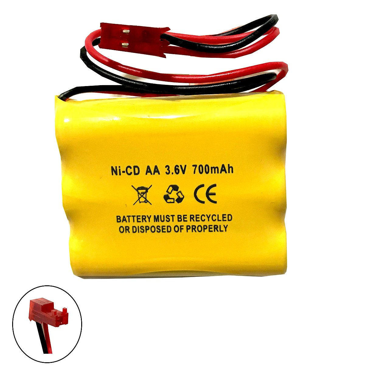 (5 Pack) CUSTOM-93 NNYXSB LPX70RWH 3.6V 700MAH Exit Sign Emergency Light NiCad Battery Replacement SL 026148 SL 026-148 3.6v 600mah NIC0553 ANIC0553…