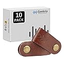 Geekria Power Organizer Earphone Winder Cable Straps, Charging Ties, USB Bandage, Headphone Clips, Holder Rustic Management System With Handmade Faux