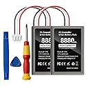 GKHERD 2-Pack 8880mWh PS5 Controller Battery Replacement High Capacity - Compatible with PS5 Original Controller, Includes Repair Tools, Rechargeable